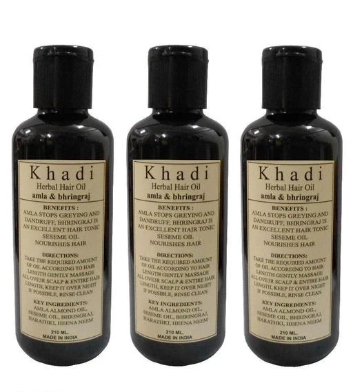 Checkout this latest Herbal Oil
Product Name: *Khadi Herbal Amla & Bhringraj Hair Oil 210 ml - Pack of 3*
Product Name: Khadi Herbal Amla & Bhringraj Hair Oil 210 ml - Pack of 3
Brand Name: Khadi
Multipack: 3
Flavour: Amla
Easy Returns Available In Case Of Any Issue


Catalog Rating: ★3.9 (14)

Catalog Name: Ayurdaily / Khadi Herbal Proffesional Hydrating Herbal Oil
CatalogID_1363813
C166-SC2033
Code: 362-8192834-015