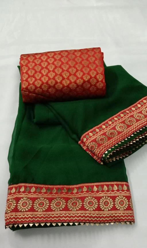 Checkout this latest Sarees
Product Name: *New Rajgold Green Fancy Georgette saree with Havy 3 inch lace border with fancy and havy jacquard silk blouse piece. *
Saree Fabric: Georgette
Blouse: Running Blouse
Blouse Fabric: Jacquard
Pattern: Solid
Blouse Pattern: Jacquard
Net Quantity (N): Single
this is a fancy Georgette saree with Fancy 3 inch Lace Border With Jacquard Silk Blouse Piece.this saree's lace border is very fancy and havy.this saree's blouse piece is Jacquard silk and havy piece.this saree is usaly in daily wear,partys,weddings,festivels,treditional programs and others.
Sizes: 
Free Size (Saree Length Size: 5.5 m, Blouse Length Size: 0.8 m) 
Country of Origin: India
Easy Returns Available In Case Of Any Issue


SKU: New Rajgold Green
Supplier Name: VIRU FASHION

Code: 064-81945917-009

Catalog Name: Aakarsha Graceful Sarees
CatalogID_23139109
M03-C02-SC1004