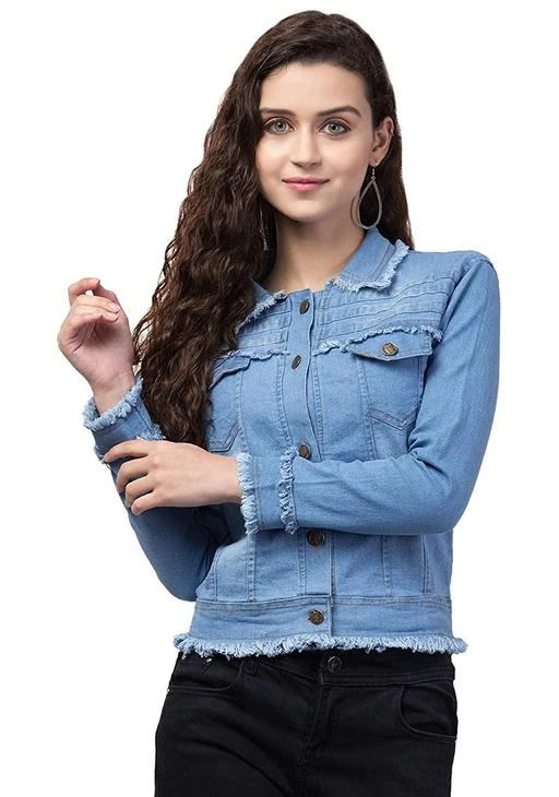 Checkout this latest Jackets
Product Name: *WOMEN DENIM JACKET RAF LOOK LIGHT BLUE*
Fabric: Denim
Sleeve Length: Long Sleeves
Pattern: Dyed/ Washed
Net Quantity (N): 1
Sizes: 
S (Bust Size: 36 in, Length Size: 21 in) 
M (Bust Size: 38 in, Length Size: 21 in) 
L (Bust Size: 40 in, Length Size: 21 in) 
XL (Bust Size: 42 in, Length Size: 21 in) 
Women Denim Jacket. A classic denim jacket will always have your back. This stylish take on a wardrobe staple is designed to complete any look.
Details such as the shank buttons, chest pockets with buttoned flaps, and Full sleeves add a fresh spin to any ensemble.
Add this timeless denim jacket to your coat collection. Go for double denim pairing with your favourite jeans and T-Shirt.
Available in Multi colour options for all occasions, wear this jean jacket over a dress for date night or for an added layer of warmth on outside.
Country of Origin: India
Easy Returns Available In Case Of Any Issue


SKU: 1197858490
Supplier Name: SHIVAM __ENTERPRISES

Code: 672-82054947-994

Catalog Name: Urbane Elegant Women Jackets & Waistcoat
CatalogID_23176343
M04-C07-SC1023