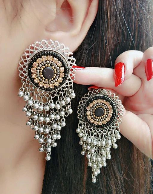 Checkout this latest Earrings & Studs
Product Name: *Afghani Oxidised Drop Earrings for Women*
Plating: Oxidised Silver
Easy Returns Available In Case Of Any Issue


Catalog Rating: ★4.1 (2281)

Catalog Name: Free Mask Feminine Chunky Earrings
CatalogID_1371942
C77-SC1091
Code: 951-8228530-998