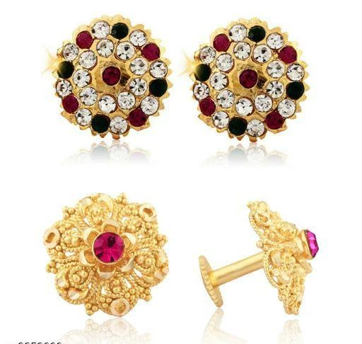 Checkout this latest Earrings & Studs
Product Name: *VFJ Traditional Regular wear Gold Plated Stud Earring Combo for Woimen*
Base Metal: Alloy
Plating: Brass Plated
Sizing: Non-Adjustable
Stone Type: Ruby
Type: Jhumkhas
Net Quantity (N): 1
Country of Origin: India
Easy Returns Available In Case Of Any Issue


SKU: VFJ1098-1135ERG
Supplier Name: vfj

Code: 281-8259660-534

Catalog Name: Twinkling Elegant Earrings
CatalogID_1378926
M05-C11-SC1091