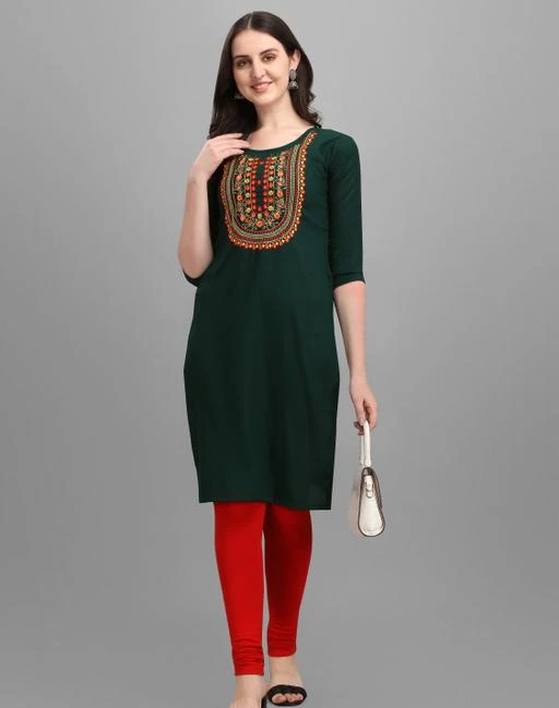 Checkout this latest Kurtis
Product Name: *Chitrarekha Drishya Kurtis*
Fabric: Viscose Rayon
Sleeve Length: Three-Quarter Sleeves
Pattern: Embroidered
Combo of: Single
Sizes:
S (Bust Size: 37 in, Size Length: 41 in) 
M (Bust Size: 39 in, Size Length: 41 in) 
L (Bust Size: 41 in, Size Length: 41 in) 
Country of Origin: India
Easy Returns Available In Case Of Any Issue


SKU: ART-1_2802_GREEN
Supplier Name: KASHTA

Code: 603-82714478-999

Catalog Name: Chitrarekha Drishya Kurtis
CatalogID_23386736
M03-C03-SC1001