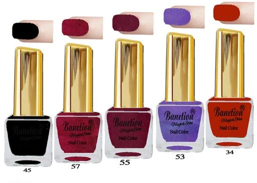 Checkout this latest Nail Polish
Product Name: *Bnetion Hi gloss tranding color Nail polish for girls Black,Red mat,Shimmer Redish pink,Shimmer mehroon.*
Product Name: Bnetion Hi gloss tranding color Nail polish for girls Black,Red mat,Shimmer Redish pink,Shimmer mehroon.
Color: Multicolor
Type: Shimmer
Multipack: 5
Easy Returns Available In Case Of Any Issue


SKU: 5-OP CUBE-E
Supplier Name: BANETION COLOR COSMETICS

Code: 751-8299711-033

Catalog Name: Banetion Proffesional True Color Nail Polish
CatalogID_1388264
M07-C20-SC1953
.