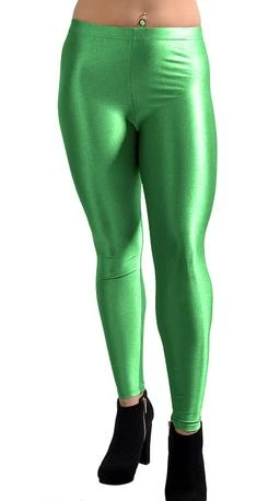  Green Beautiful Shiny Leggings For Women / Designer