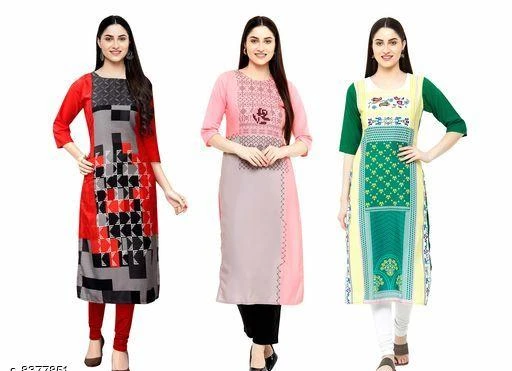 Checkout this latest Kurtis
Product Name: *Charvi Graceful Kurti*
Fabric: Crepe
Sleeve Length: Three-Quarter Sleeves
Pattern: Printed
Combo of: Combo of 3
Sizes:
S (Size Length: 48 in) 
M (Size Length: 48 in) 
L (Size Length: 48 in) 
XL (Size Length: 48 in) 
XXL (Size Length: 48 in) 
XXXL (Size Length: 48 in) 
4XL (Size Length: 48 in) 
Country of Origin: India
Easy Returns Available In Case Of Any Issue


SKU: POP15-88-120
Supplier Name: OSWAL INTERNATIONAL

Code: 635-8377851-6441

Catalog Name: Charvi Graceful Kurtis
CatalogID_1406301
M03-C03-SC1001
