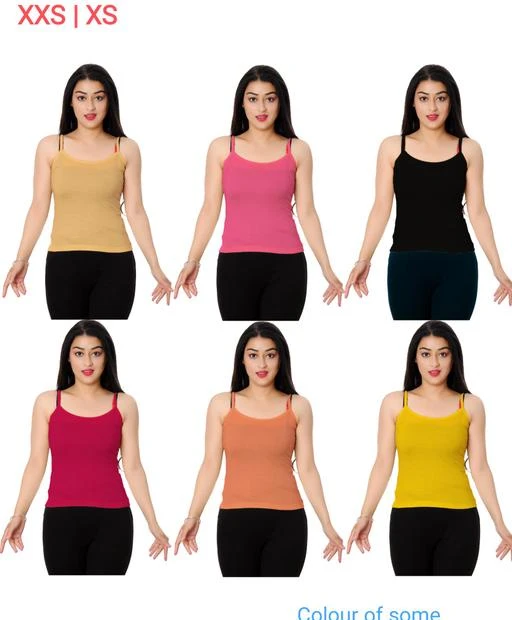 Checkout this latest Camisoles
Product Name: *Sassy Stylish Women/girls Camisoles Fancy Comfy Women's Multicoloured Camisole Slip Cotton Solid Tank Top Cami top lace camisole women/girls cotton camisole for womens/girls cami tops black cami top camisoles for women bra camisoles cropped cami tops short camisole girls camisole (Pack Of 6)*
Fabric: Cotton
Pattern: Solid
Net Quantity (N): 6
Featherlight
Ultra-soft cotton
Contour fit to take the shape of your body
Sizes: 
S (Bust Size: 30 in, Length Size: 24 in) 
M (Bust Size: 32 in, Length Size: 25 in) 
L
Country of Origin: India
Easy Returns Available In Case Of Any Issue


SKU: 1588385452
Supplier Name: Vestido Hub

Code: 893-83838446-9921

Catalog Name: Comfy Women Camisoles
CatalogID_23758482
M04-C09-SC1047