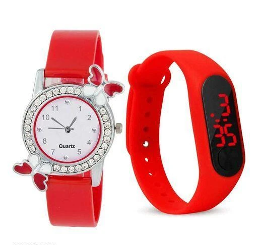 Checkout this latest Watches
Product Name: *BF RED BEAUTIFULL WATCH COMBO FOR GIRL*
Strap material: Rubber
Net Quantity (N): 2
Name : BEAUTIFULL WATCH COMBO FOR GIRL  Dial Color : Black  Dial Shape : Round  Ideal For : Kids-Girls  Multipack : 2  Strap Colour : Blue  Strap Material : Rubber  Strap type : Belt
Sizes: 
Free Size (Dial Diameter Size: 32 mm) 
Country of Origin: India
Easy Returns Available In Case Of Any Issue


SKU: BF RED BEAUTIFULL WATCH COMBO FOR GIRL
Supplier Name: INCLUS SHOP

Code: 212-83873095-999

Catalog Name: Trendy Watches
CatalogID_23770582
M10-C34-SC1197