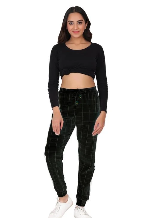 Buy Women Charcoal Straight Fit Checked Regular Trousers online   Looksgudin