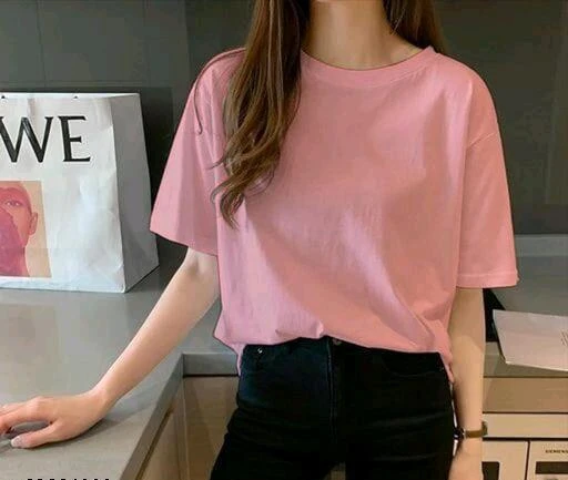 Checkout this latest Tshirts
Product Name: *Stylish loose fit tshirt*
Fabric: Cotton
Pattern: Solid
Sizes:
S (Bust Size: 37 in, Length Size: 25 in) 
M (Bust Size: 39 in, Length Size: 26 in) 
L (Bust Size: 41 in, Length Size: 26 in) 
XL (Bust Size: 43 in, Length Size: 27 in) 
XXL (Bust Size: 45 in, Length Size: 27 in) 
Country of Origin: India
Easy Returns Available In Case Of Any Issue


SKU: Vl8__ObS
Supplier Name: Ahujaa fashion

Code: 762-83984111-994

Catalog Name: Classy Graceful Women Tshirts 
CatalogID_23807101
M04-C07-SC1021