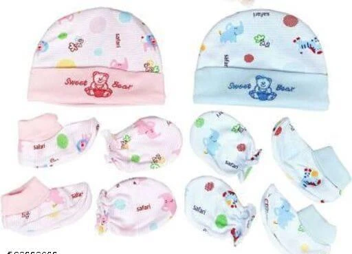 Checkout this latest Caps, Ties, Belts & Socks
Product Name: *BABY CAP WITH BOOTY MITTEN*
Material: Cotton
Type: Baby Care Sets
Colour: Multicolor
Gift Set Of: 2
Multipack: 2
CAP AND BOOTY MITTEN SOFT COTTON NICE AND USEFUL FOR NEW BORN BABY ( Pack of 2 pcs)
Sizes:
Easy Returns Available In Case Of Any Issue


SKU: 65MzW7-t
Supplier Name: ARG fashion

Code: 712-83993609-993

Catalog Name: Caps, Ties, Belts & Socks
CatalogID_23810349
M00-C00-SC2894
.