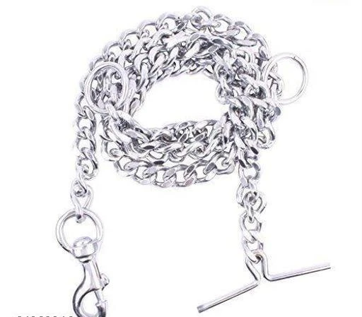 Checkout this latest Pet Collars, harnesses & leashes
Product Name: *SI Pet Mart Dog Chain Silver Grind No.8 Heavy Weight Dogs Leash Heavy Duty Dog Chain with Heavy Hook (L - 60inch) for Large Dogs (Dimond Cut Chain 10 No)*
Material: Metal
Type: Collar & Leash
Pet Type: Dog
Collar Type: Everyday
Harness Type: Standard
Retractable: Yes
Reversible: Yes
Adjustable: Yes
Padded: No
Size: M
Multipack: 1
SI Pet Mart TRAINER RECOMMENDED – Recommended by dog trainers for gentle control while your dog is on leash TRAINER RECOMMENDED – Recommended by dog trainers for gentle control while your dog is on leash Made of good quality iron, nontoxic, odor-free, wear resistant and durable. DOG CHAIN COLLAR recommended for professional trainingDOG CHAIN COLLAR recommended for professional training The collar is made of 3.5MM thick, steel interlocking links with an attractive and durable chrome finish Be the pack leader with this safe and effective training collar. Provides gentle pinch sensation similar to how a mother dog corrects her puppies using her teeth. Comes in multiple sizes: Medium, Large, Extra Large. This Large Collar Fits dogs with up to 17