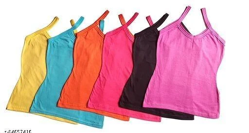 Checkout this latest Camisoles
Product Name: *Comfy Women Cotton Fancy Camisole Slip (Pack Of 6) DARK*
Fabric: Cotton
Pattern: Solid
Net Quantity (N): 6
amisole are specially Designed for Women, Girls in Multi Colors which are suitable for all sizes. Designes, Collection and Modern Look included in our Products. These beautifully crafted Top Vest Camisole Sando for Women Multicolor are just perfect to all Women and Girls. To be worn as lounge wear, leisure wear and active wear\ for all Purpose Women are crafted from 95% Cotton 5% Lycra. Camisole Top is may be used for innerwear and Outerwear. Daily Yoga Wear, Casual Wear, Beach, Dance, Party . All the Occasion are suitable for Tank Top Camisole
Sizes: 
XS (Bust Size: 14 in, Length Size: 17 in) 
S (Bust Size: 16 in, Length Size: 18 in) 
M (Bust Size: 18 in, Length Size: 20 in) 
L (Bust Size: 20 in, Length Size: 21 in) 
Country of Origin: India
Easy Returns Available In Case Of Any Issue


SKU: darkpr6
Supplier Name: M L HOSIERY STORE

Code: 483-84657416-996

Catalog Name: Comfy Women Camisoles
CatalogID_24028582
M04-C09-SC1047