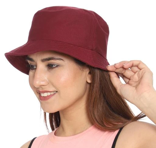 Unisex 100 Cotton Bucket Hat Packable Sun Hat For Women Men /  Latest