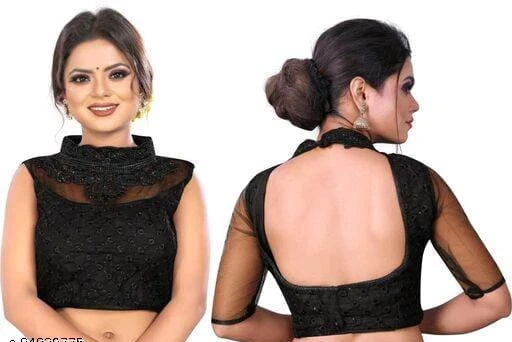 Checkout this latest Blouses
Product Name: *Women  Blouses*
Fabric: Banglori Silk
Fabric: Banglori Silk
Sleeve Length: Sleeveless
Pattern: Embroidered
Stylus Women Blouses Name: Stylus Women Blouses Fabric: Banglori Silk Fabric: Banglori Silk Sleeve Length: Sleeveless Pattern: Embellished (Bust Size: 15 in, Length Size: 30 in, Shoulder Size: 11 in) Fabric: Net Sleeve Length: Sleeveless Pattern: Embroidered Sizes:  28,30,32,34,36,38 Country of Origin: India
Sizes: 
30, 30 Alterable, 32 (Bust Size: 32 in, Length Size: 16 in, Shoulder Size: 11 in) 
32 Alterable, 34, 34 Alterable, 36, 36 Alterable, 38
Country of Origin: India
Easy Returns Available In Case Of Any Issue


SKU: Mf handwork black
Supplier Name: MANTH FASHION

Code: 183-84839775-555

Catalog Name: New Women Blouses
CatalogID_24085230
M03-C06-SC1007