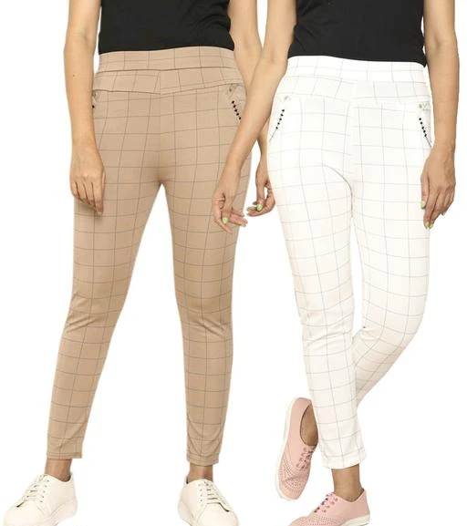  Women Jeggings Combo Pack Of 2leggingsjogger Pants For  Womenjeggings