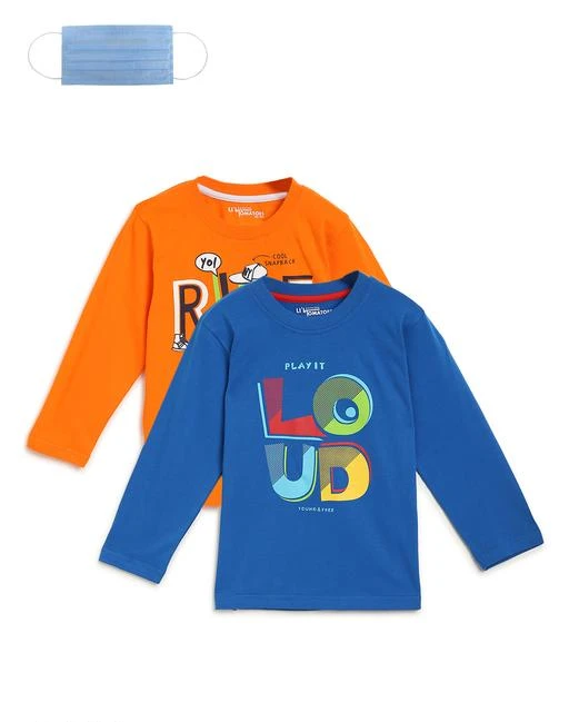 Checkout this latest Tshirts & Polos
Product Name: *Li'l Tomatoes Boys Combo T-shirt With FREE 3-Ply Face Mask*
Fabric: Cotton
Sleeve Length: Long Sleeves
Pattern: Printed
Multipack: Pack of 2
Sizes: 
12-18 Months (Chest Size: 23 in, Length Size: 15 in) 
Country of Origin: India
Easy Returns Available In Case Of Any Issue


Catalog Rating: ★4.1 (39)

Catalog Name: Lil Tomatoes Boys Tshirts with a Free Gift
CatalogID_1445753
C59-SC1173
Code: 493-8545641-1311
