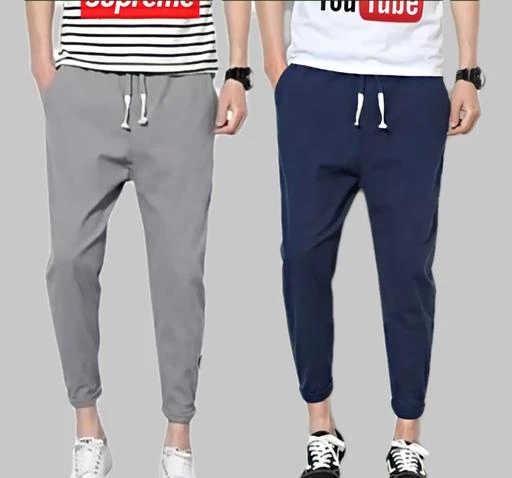Checkout this latest Track Pants
Product Name: *RAVISHING, FASHIONABLE MEN TRACK PANTS GREY NAVY COMBO*
Fabric: Polyester
Pattern: Solid
Net Quantity (N): 2
Basis trusted online brand deliver good quality products. Very Comfortable Slim fit trackpants suitable for sports activities like yoga, gym workout, casual wear and running, used in all seasons. Stylish trendy men pyjama, lower and track pants also comes in combo packs in all sizes. Perfect fit with premium quality Cotton blend fabric keeps you very comfortable and can be worn at home or sleepwear fully adjustable waist with ribbed belt and elastic waistband. Secure pockets allow you to carry valuable things like phone and keys while running or workout. Trackpant delivers trendy stylish look in casual as well as sports wear. Search and follow my shop 