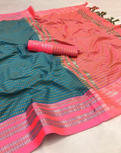 Checkout this latest Sarees
Product Name: *silver chex cotton silk saree for women*
Saree Fabric: Cotton Silk
Blouse: Running Blouse
Blouse Fabric: Cotton Silk
Pattern: Woven Design
Blouse Pattern: Woven Design
Multipack: Single
Sizes: 
Free Size (Saree Length Size: 5.5 m, Blouse Length Size: 0.8 m) 
Easy Returns Available In Case Of Any Issue


SKU: Sai120
Supplier Name: SAI FSN

Code: 593-8606689-5421

Catalog Name: Adrika Superior Sarees
CatalogID_1460342
M03-C02-SC1004