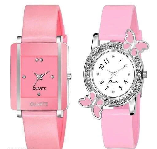 Checkout this latest Analog Watches
Product Name: *Stysol Square & Round Dial Analog Watches Combo For Girls Analogue Watch Women (Pink)*
Strap Material: Pu
Case/Bezel Material: Stainless Steel
Case: Oval
Clasp Type: Buckle
Date Display: No
Dial Color: Multicolor
Dial Design: Flowers Design
Dial Shape: Round
Dual Time: No
Gps: No
Light: No
Mechanism: Quartz
Power Source: Battery Powered
Scratch Resistant: No
Shock Resistance: Yes
Water Resistance: No
Add On: Others
Net Quantity (N): 2
Women's watch Combo Analogue Watches For Girls Under 99 - Stainless Steel Belt Analog Watch Ladies Watch Girl
Sizes: 
Free Size (Dial Diameter Size: 42 mm) 
Country of Origin: India
Easy Returns Available In Case Of Any Issue


SKU: Kava + BF - Pink
Supplier Name: Stysol Fashion

Code: 472-86930877-994

Catalog Name: Fabulous Women Analog Watches
CatalogID_24735311
M05-C13-SC2152