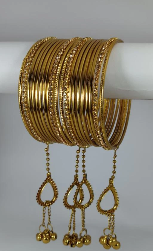 Gold bangles with deals latkan