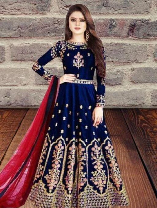 Checkout this latest Gowns
Product Name: *Fancy Ravishing Women Gowns Blue*
Fabric: Taffeta Silk
Sleeve Length: Long Sleeves
Pattern: Embroidered
Net Quantity (N): 1
Sizes:
S (Bust Size: 48 in, Length Size: 56 in) 
M (Bust Size: 48 in, Length Size: 56 in) 
L (Bust Size: 48 in, Length Size: 56 in) 
XL (Bust Size: 48 in, Length Size: 56 in) 
XXL (Bust Size: 48 in, Length Size: 56 in) 
XXXL (Bust Size: 48 in, Length Size: 56 in) 
4XL (Bust Size: 60 in, Length Size: 57 in) 
8XL (Bust Size: 60 in, Length Size: 57 in) 
9XL (Bust Size: 60 in, Length Size: 57 in) 
10XL (Bust Size: 60 in, Length Size: 57 in) 
Free Size (Bust Size: 60 in, Length Size: 57 in) 
Good Qualitiy Product
Country of Origin: India
Easy Returns Available In Case Of Any Issue


SKU: Fancy Ravishing Women Gowns Blue
Supplier Name: FASHIONPOINTS

Code: 224-87026480-9911

Catalog Name: Trendy Elegant Women Gowns
CatalogID_24763753
M04-C07-SC1289