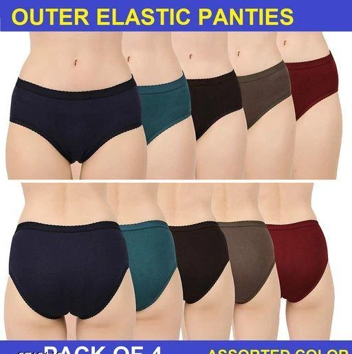 Product Name: *Women Pack of 4 Hipster Panties