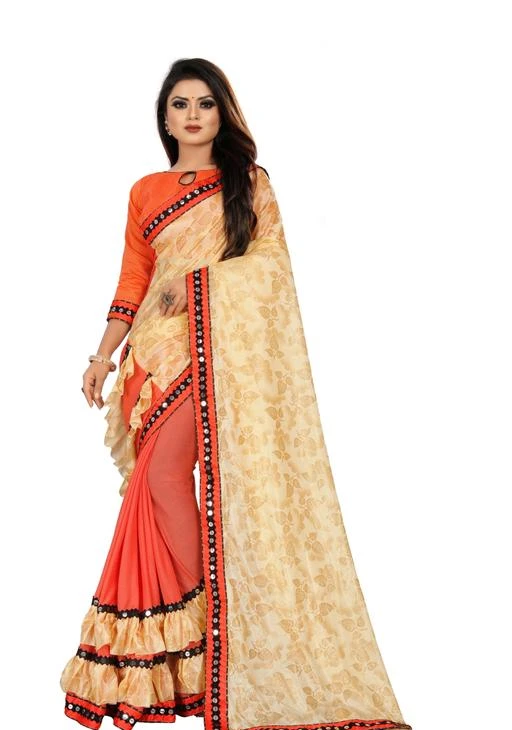 Roop Sundari Sarees Women's Chiffon Brasso Printed Saree