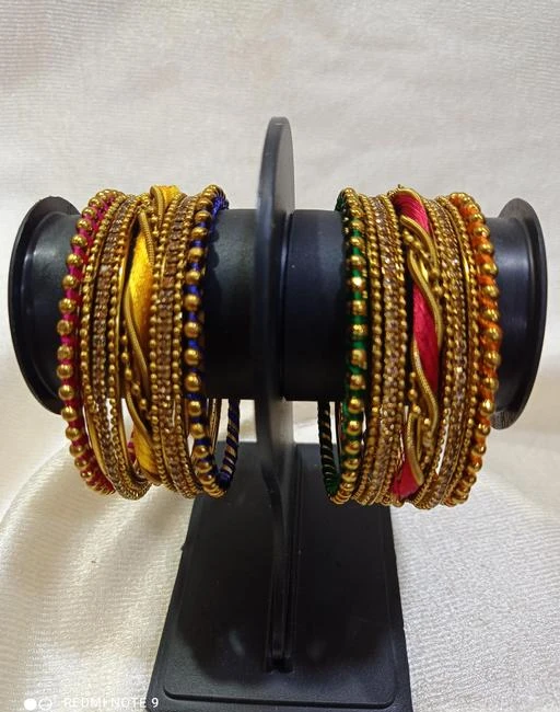 Checkout this latest Bracelet & Bangles
Product Name: *Twinkling Graceful Bracelet & Bangles*
Base Metal: Alloy
Plating: Gold Plated
Stone Type: Artificial Stones
Sizing: Non-Adjustable
Type: Bangle Set
Net Quantity (N): More Than 10
Sizes:2.4, 2.6, 2.8
Twinkling Graceful Bracelet & Bangles
Country of Origin: India
Easy Returns Available In Case Of Any Issue


SKU: piCpZiaS
Supplier Name: S S Creations.

Code: 951-87667039-022

Catalog Name: Elite Fancy Bracelet & Bangles
CatalogID_24958349
M05-C11-SC1094
