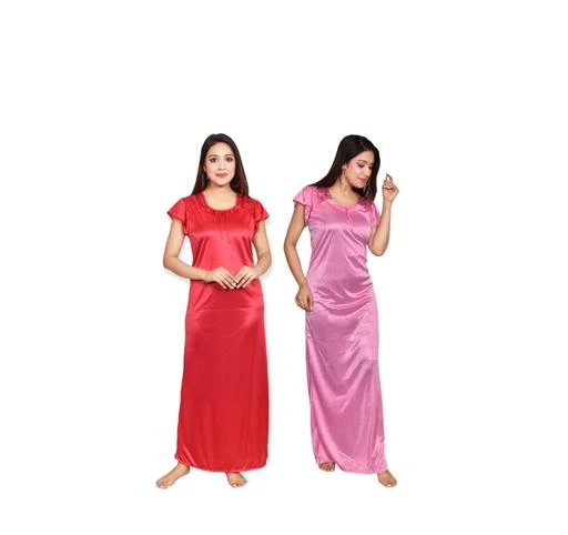 Checkout this latest Nightdress
Product Name: *Shri Ji Maroon and Pink Divine Adorable Women's Satin Nightdresses| WC  Maxi, Gown, Nighties, Nighty, Night Dress, Nightwear,Inner & Sleepwear |Pack of 2 (Combo). *
Fabric: Satin
Sleeve Length: Short Sleeves
Pattern: Solid
Net Quantity (N): 2
Sizes:
L (Bust Size: 40 in, Length Size: 55 in) 
XL
Shri Ji Divine Adorable Women's Satin Nightdresses| WC  Maxi, Gown, Nighties, Nighty, Night Dress, Nightwear,Inner & Sleepwear 
Country of Origin: India
Easy Returns Available In Case Of Any Issue


SKU: 1009
Supplier Name: SHRI JI HOME

Code: 084-87736989-058

Catalog Name: Inaaya Attractive Women Nightdresses
CatalogID_24979888
M04-C10-SC1044