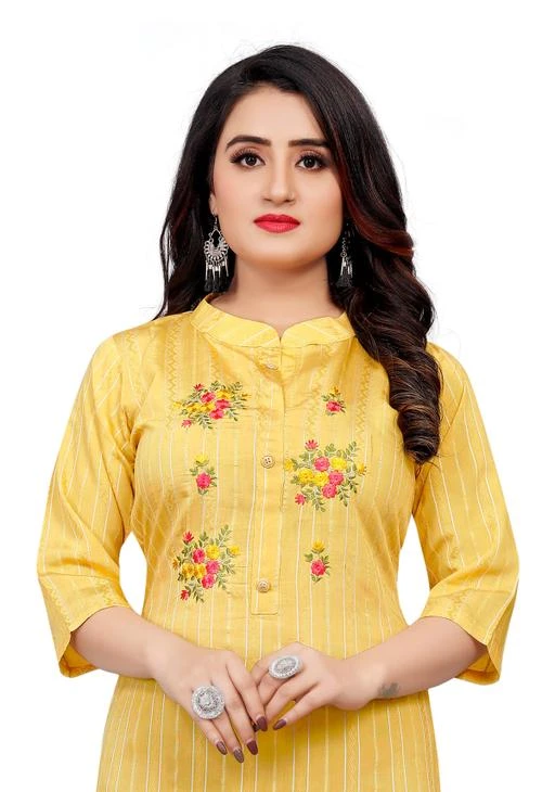 Checkout this latest Kurtis
Product Name: *BF-57 YELLOW COLOR EMBROIDERY KURTI*
Fabric: Cotton Cambric
Sleeve Length: Three-Quarter Sleeves
Pattern: Embroidered
Combo of: Single
Sizes:
S (Bust Size: 36 in, Size Length: 43 in) 
M (Bust Size: 38 in, Size Length: 43 in) 
L (Bust Size: 40 in, Size Length: 43 in) 
XL (Bust Size: 42 in, Size Length: 43 in) 
XXL (Bust Size: 44 in, Size Length: 43 in) 
Country of Origin: India
Easy Returns Available In Case Of Any Issue


SKU: BF-57 YELLOW COLOR
Supplier Name: Bhakti_Fashion.

Code: 424-88066965-998

Catalog Name: Trendy Fashionable Kurtis
CatalogID_25088872
M03-C03-SC1001