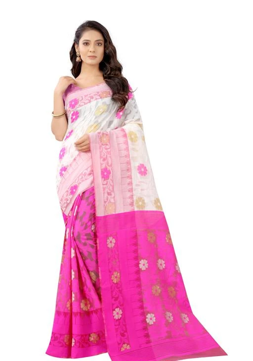 Checkout this latest Sarees
Product Name: *Alisha Refined Abhisarika Ensemble Voguish Sarees*
Saree Fabric: Cotton
Blouse: Separate Blouse Piece
Blouse Fabric: Cotton
Pattern: Woven Design
Blouse Pattern: Same as Border
Net Quantity (N): Single
sarees for women latest design party wear saree for women Sarees New Collection Saree New Model Saree New Design Saree New Collection
Sizes: 
Free Size (Saree Length Size: 5.5 m, Blouse Length Size: 0.8 m) 
Country of Origin: India
Easy Returns Available In Case Of Any Issue


SKU: helvin white pink
Supplier Name: Nachiketa Saree

Code: 507-88922727-9921

Catalog Name: Alisha Refined Sarees
CatalogID_25362849
M03-C02-SC1004