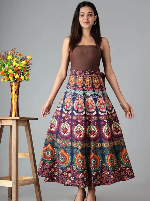 Maxi Pure Cotton Womens Ethnic Skirt