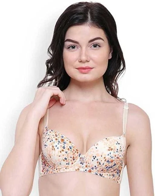  Women Push Up Bra Imported Fabric Underwired Wired Lightly  Padded Bra
