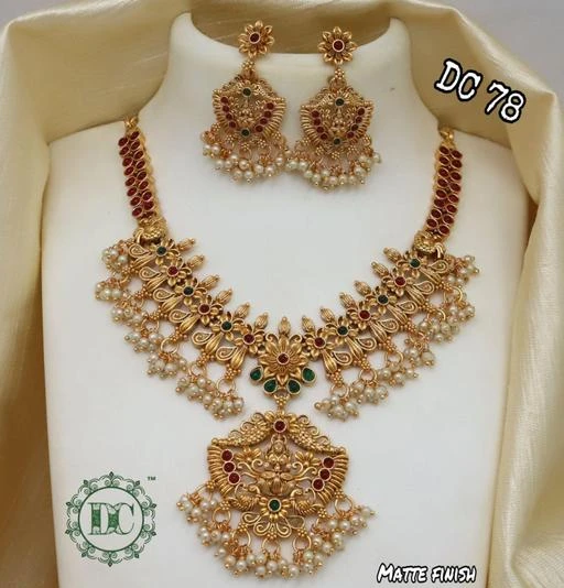 Checkout this latest Jewellery Set
Product Name: *DC JEWELLERY SET*
Base Metal: Alloy
Plating: Brass Plated
Stone Type: Pearls
Sizing: Adjustable
Type: Necklace and Earrings
Net Quantity (N): 1
MATTE FINISH JEWELLERY
Country of Origin: India
Easy Returns Available In Case Of Any Issue


SKU: N 526
Supplier Name: DIKSHA COLLECTION

Code: 445-89788679-859

Catalog Name: Allure Chunky Jewellery Sets
CatalogID_25625273
M05-C11-SC1093
.