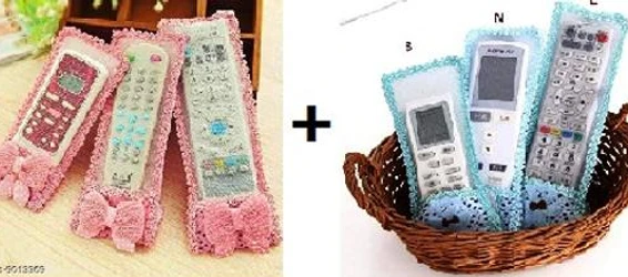 Checkout this latest Remote Covers
Product Name: *REMOTE COVERS (SET OF 3) PINK BLUE COLOR COMBO *
Material: Knit
Pattern: Printed
Pack: Multipack
Product Length: 10 cm
Product Breadth: 15 cm
Product Height: 1.5 cm
Easy Returns Available In Case Of Any Issue


Catalog Rating: ★3.8 (66)

Catalog Name: Attractive Remote Covers
CatalogID_1556135
C80-SC1256
Code: 823-9013369-519