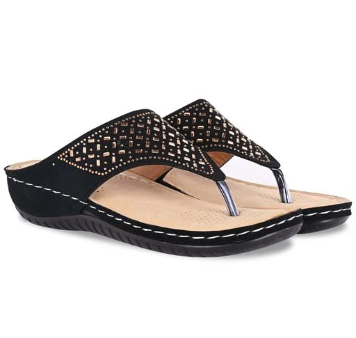 Checkout this latest Flipflops & Slippers
Product Name: *Frago Doctor ortho slippers for women daily use |   slippers for women | Soft cushioned yoga mat insole slippers | soft flip flops for women.*
Material: EVA
Sole Material: EVA
Fastening & Back Detail: Slip-On
Pattern: Embellished
Net Quantity (N): 1
·         Are you suffering from heel pain, foot pain, leg pain, Diabetes and Orthopedic Problem? We have solutions to your problems. We at Frago through years of research have created these perfect slippers and flip-flop for women. These super soft slippers are designed for everyday use and provide you with ultimate comfort. ·         {Memory Foam Casual Slippers}: Heel featured with massage bubbles offers you a massage experience, and accelerates the blood circulation when you are walking to keep your feet relax and healthy. These massage shower slippers will make you immediately feel relief. {Ergonomic Design}: Lightweight and durable EVA material that provides the best comfort wearing experience. The toe to the tail is slightly upturned by 15°, the fitting angle balances the pressure, ergonomic design. ·         {Orthopedic And Diabetic Friendly}: These slippers are recommended by best doctors all over the worlds for Diabetic, Orthopedic, Cracked heals and obsess person's problem. ·         {Concise & Practical}: Concise style and solid design are well suitable for a variety of occasions. Lightweight durable material can be bending flexibly and very easy to clean.
Sizes: 
IND-3, IND-4, IND-5, IND-7, IND-8
Country of Origin: India
Easy Returns Available In Case Of Any Issue


SKU: TSTSLPWSLPDRTYPE1BLK
Supplier Name: Frago

Code: 364-91099068-999

Catalog Name: Attractive Women EVA Slip-On Flipflops & Slippers
CatalogID_25995415
M09-C30-SC1070