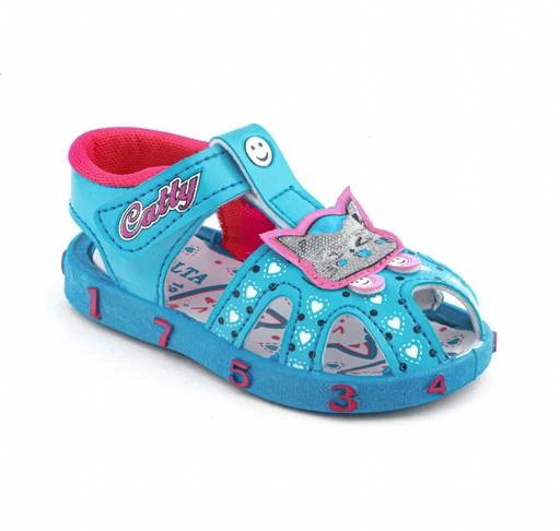 fcity.in - Design Glitter Sky Blue Kids Chu Chu Sound Sandals