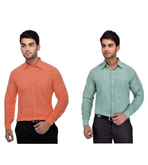 Checkout this latest Shirts
Product Name: *Khadi Casual Shirt Combo Pack of 2*
Fabric: Khadi Cotton
Sleeve Length: Long Sleeves
Pattern: Solid
Multipack: 2
Sizes:
M, L, XL, XXL (Chest Size: 48 in, Length Size: 30 in) 
Country of Origin: India
Easy Returns Available In Case Of Any Issue


Catalog Name: Comfy Elegant Men Shirts
CatalogID_1581983
Code: 000-9123707

.