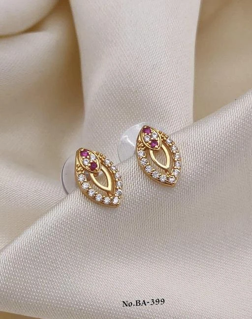 Checkout this latest Earrings & Studs
Product Name: *Earrings*
Base Metal: Brass
Plating: Gold Plated
Stone Type: Cubic Zirconia/American Diamond
Type: Studs
Net Quantity (N): 1
Women's Fancy Earring
Country of Origin: India
Easy Returns Available In Case Of Any Issue


SKU: R-3
Supplier Name: Perfect Jewellery

Code: 961-91342800-992

Catalog Name: Earrings & Studs
CatalogID_26075117
M05-C11-SC1091