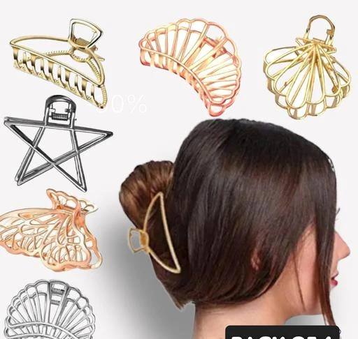 Checkout this latest Hair Accessories
Product Name: *Diva Colorful Women Hair Accessories*
Material: Metal
Net Quantity (N): 6
Elite Metal Shaped clutcher  Pack of 6 = 6 Clutcher  Fashion, elegant and simple to meet various needs and fit most of the hair styles for women and girls. Fashion Design: Hollow geometric hair clips with fashion pattern, not only embellishes your hair, but also achieves graceful and sweet temperament, make you charmer and elegant. No Hurt Your Hair: These hair clips are of smooth surfaces, No sharp ends, gentle and comfortable accessories that minimize snags and reduce breakages. It holds on your head tightly without hurting your hair and brings beautiful hair style. Widely Application: These fashion styling hair clips can be applied in various occasions, like party, ceremonies, birthday, banquet and daily wearing.   CUSTOMER SERVICE: We strive to provide our customers the highest quality products and the best service. If for any reason our product is not suitable for you, please let us know and we will provide you with a 100% Satisfactory Service.  Suitable for Women & Girls.
Sizes: 
Free Size
Country of Origin: India
Easy Returns Available In Case Of Any Issue


SKU: rIeXFGoT
Supplier Name: Glamley international

Code: 642-91922497-024

Catalog Name: Twinkling Elegant Women Hair Accessories
CatalogID_26252360
M05-C13-SC1088