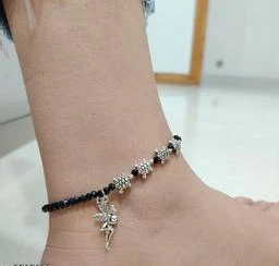 Single leg anklet on sale silver