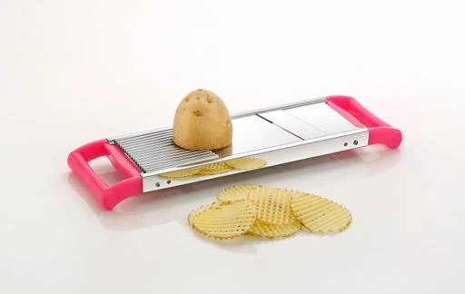 Checkout this latest Graters & Slicers
Product Name: *Premium Multipurpose 2 in 1 Potato/Onion Slicer and Grater, Potato Slicer for Chips, Vegetable Slicer Machine, Chips Cutter, Potato Slicer for Chips, Onion Slicer with Stainless Steel Blade | Color : Pink*
Material: Stainless Steel
Thumb Guard: No
Type: Slicer
Product Breadth: 5 Cm
Product Height: 10 Cm
Product Length: 10 Cm
Net Quantity (N): Pack Of 1
Premium Multipurpose 2 in 1 Potato/Onion Slicer and Grater, Potato Slicer for Chips, Vegetable Slicer Machine, Chips Cutter, Potato Slicer for Chips, Onion Slicer with Stainless Steel Blade | Color : Pink
Country of Origin: India
Easy Returns Available In Case Of Any Issue


SKU: Pink Slicer
Supplier Name: Rudra Bazaar

Code: 202-92151875-992

Catalog Name: Fancy Graters & Slicers
CatalogID_26326955
M08-C23-SC1645