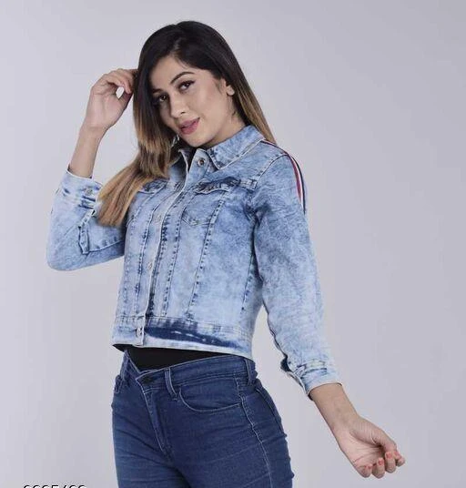 Checkout this latest Jackets
Product Name: *Fancy Graceful Women Jackets *
Fabric: Denim
Sleeve Length: Long Sleeves
Pattern: Solid
Net Quantity (N): 1
Sizes: 
S (Bust Size: 36 in) 
M (Bust Size: 38 in) 
L (Bust Size: 40 in) 
XL (Bust Size: 42 in) 
Easy Returns Available In Case Of Any Issue


SKU: 1
Supplier Name: hey trend

Code: 103-9225423-258

Catalog Name: Trendy Graceful Women Jackets
CatalogID_1605691
M04-C07-SC1023