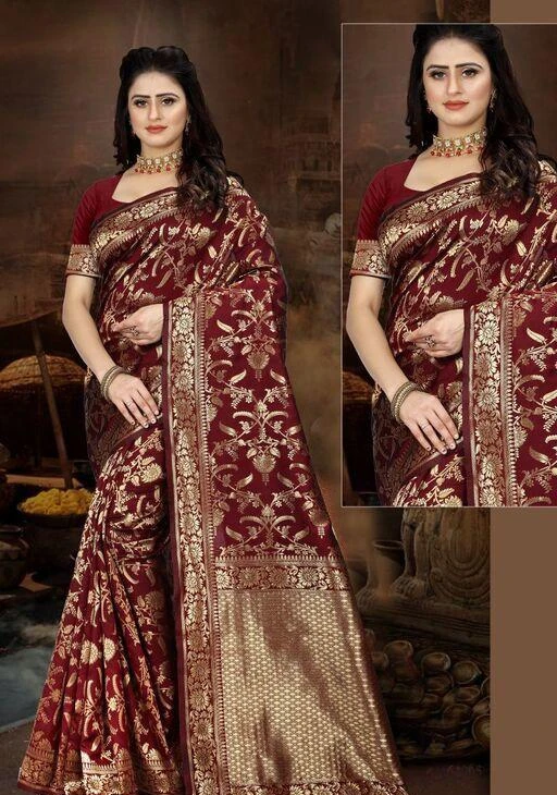 Checkout this latest Sarees
Product Name: *Chitrarekha Superior Sarees*
Saree Fabric: Silk Blend
Blouse: Running Blouse
Blouse Fabric: Silk Blend
Pattern: Woven Design
Net Quantity (N): Single
Sizes: 
Free Size (Saree Length Size: 6.3 m) 
Easy Returns Available In Case Of Any Issue


SKU: FF-40-B-MAROON 
Supplier Name: HIT TEXTILE

Code: 245-9256971-1551

Catalog Name: Chitrarekha Superior Sarees
CatalogID_1613161
M03-C02-SC1004