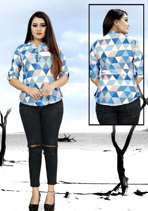 Checkout this latest Tops & Tunics
Product Name: *Pihaan's Casual Tops Vol*
Fabric: Cotton Blend
Sleeve Length: Three-Quarter Sleeves
Pattern: Printed
Multipack: 1
Sizes:
S (Bust Size: 36 in, Length Size: 26 in) 
M (Bust Size: 38 in, Length Size: 26 in) 
L (Bust Size: 40 in, Length Size: 26 in) 
XL (Bust Size: 42 in, Length Size: 26 in) 
XXL (Bust Size: 44 in, Length Size: 26 in) 
Easy Returns Available In Case Of Any Issue


Catalog Rating: ★3.7 (12)

Catalog Name: Pihaan's Casual Tops Vol
CatalogID_1621391
C79-SC1020
Code: 163-9291759-618