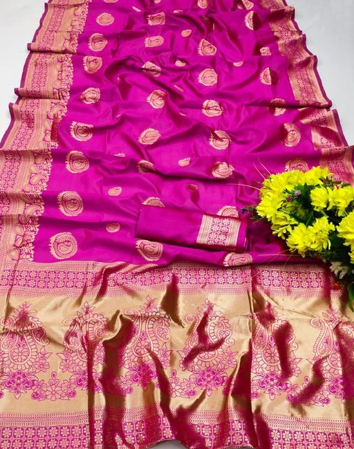 Checkout this latest Sarees
Product Name: *Astoban Banarasi Silk Saree *
Saree Fabric: Banarasi Silk
Blouse: Separate Blouse Piece
Blouse Fabric: Banarasi Silk
Pattern: Zari Woven
Blouse Pattern: Jacquard
Net Quantity (N): Single
It features work at the pallu which makes you to the center of attraction in any function. The detailed weaving and designing pallu will instantly elevate your fashion quotient and flaunt your style to grasp the attention of the crowd. Attractive contemporary solid embellished dazzle the floor with this designing saris which is designed as per the Newest trends to keep you in sync with changing fashion trends. Pair this fashion saree with traditional jewellery & high heels to upgrade your trendy & elegant look. This saree will not only make you look stunning, but feel spectacular too. If simple and gorgeous is your style mantra, this saree is a must have in your wardrobe. It is Perfect as festival, reception & ceremonial wear.Freshen up your ethnic closet with this traditional saree which provides royal and elegant look to the Women who admires fashion and comfort
Sizes: 
Free Size (Saree Length Size: 5.5 m, Blouse Length Size: 0.8 m) 
Country of Origin: India
Easy Returns Available In Case Of Any Issue


SKU: EGL27-PNK
Supplier Name: Swarnapsara

Code: 725-92952401-9971

Catalog Name: Trendy Refined Sarees
CatalogID_26576932
M03-C02-SC1004