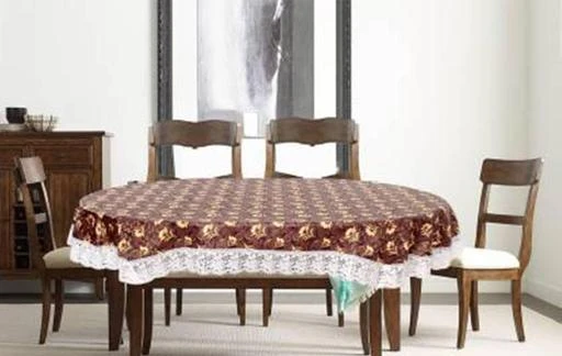 fcity.in Pvc Printed Oval Shape 6 Seater Dining Table Cover