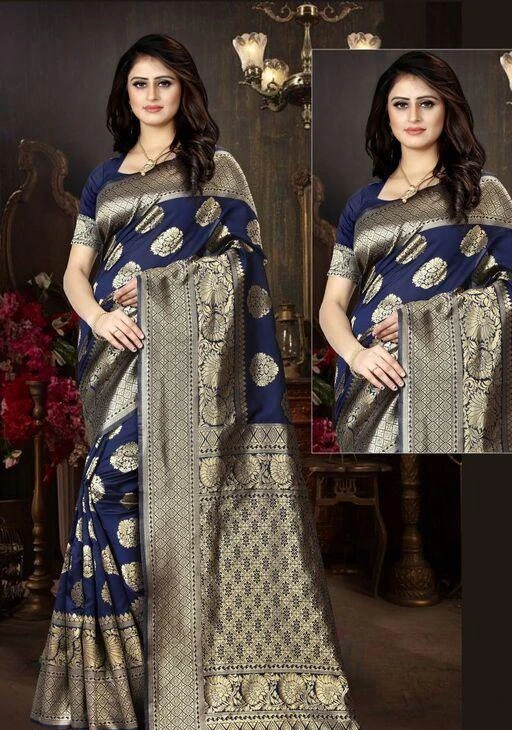 Checkout this latest Sarees
Product Name: *Aagam Pretty Saree*
Saree Fabric: Silk
Blouse: Running Blouse
Blouse Fabric: Silk
Pattern: Zari Embroidered
Multipack: Single
Sizes: 
Free Size (Saree Length Size: 5.5 m, Blouse Length Size: 0.8 m) 
Easy Returns Available In Case Of Any Issue


SKU: FF-47-S-NAVY_BLUE 
Supplier Name: KAVYA CREATION

Code: 566-9323573-1371

Catalog Name: Aagam Pretty Sarees
CatalogID_1629534
M03-C02-SC1004