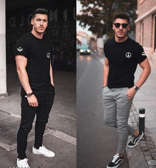 Checkout this latest Tshirts
Product Name: *Trendy Black Cotton Patch Tshirt*
Fabric: Cotton
Sleeve Length: Short Sleeves
Pattern: Printed
Multipack: 1
Sizes:
S (Chest Size: 36 in, Length Size: 26 in) 
M, L, XL, XXL
Country of Origin: India
Easy Returns Available In Case Of Any Issue


Catalog Rating: ★3.8 (104)

Catalog Name: Comfy Latest Men Tshirts
CatalogID_1631247
C70-SC1205
Code: 513-9331297-909