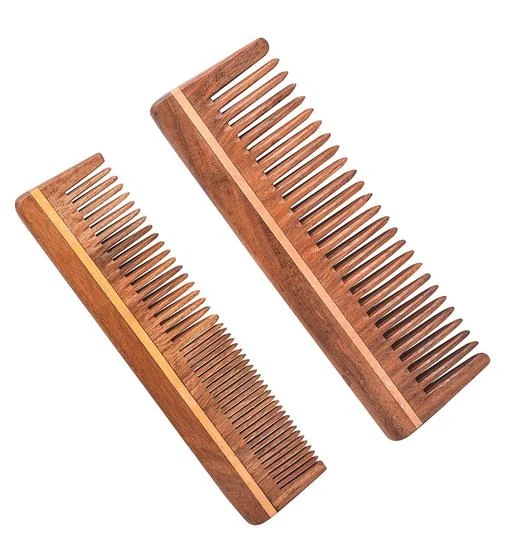 Checkout this latest Hair Combs
Product Name: *Ayan Handmade Natural Pure Healthy Neem Wooden Comb Wide Tooth for Hair Growth,Anti-Dandruff Comb For Women And Men (Combo Pack of 2)*
Product Name: Ayan Handmade Natural Pure Healthy Neem Wooden Comb Wide Tooth for Hair Growth,Anti-Dandruff Comb For Women And Men (Combo Pack of 2)
Material: Wood
Net Quantity (N): 2
Natural Wooden hair comb made from Neem Wooden, designed for Men & Women. The each teeth of the comb is rounded and also Smoothed. These combs are handcrafted so that the points are not too sharp, Ideal for Hair Massage, sustains hair health, reduce hair fall and help hair breakage or split ends and also removes dandruff.
Country of Origin: India
Easy Returns Available In Case Of Any Issue


SKU: 7raGVccu
Supplier Name: QS COLLECTION

Code: 531-93631285-992

Catalog Name:  Proffesional Collection Hair Combs
CatalogID_26798278
M07-C20-SC1815